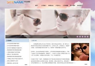 欧美太阳镜各式近视眼镜公司建站模板-建站之星模板