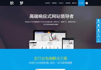 互联网网络建设计类企业织梦dedecms模板(带手机