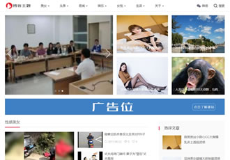 响应式主题博客新闻自适应手机端织梦模板