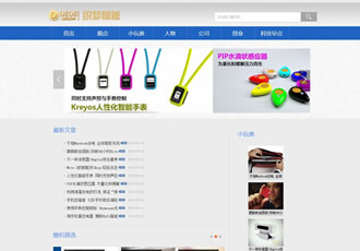 蓝色科技资讯博客类网站织梦模板(带置顶文章功-DeDecms(织梦)模板