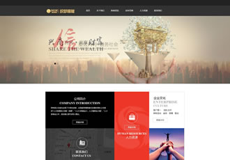 织梦金融企业网站模板 黑色大气的通用企业网站-DeDecms(织梦)模板
